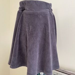 Corduroy type velvety skirt- winter mini!
